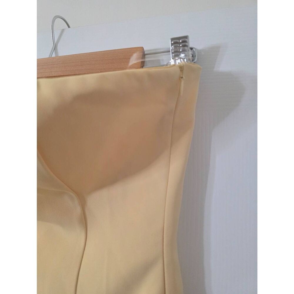 Peppermayo Della Strapless Mini Dress - Yellow US 2 NWT - Picture 4 of 10